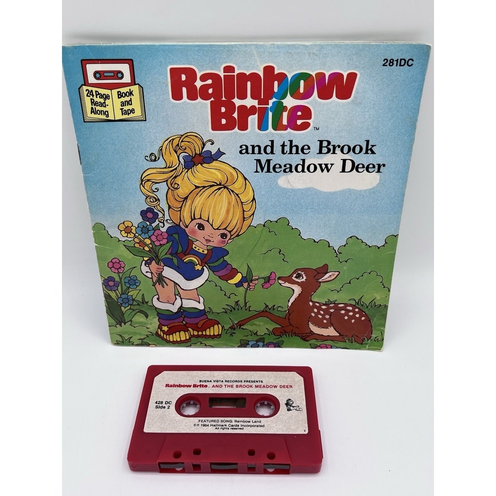 Vtge Rainbow Brite and the Brook Meadow Deer Book & Cassette Tape Saves Spring